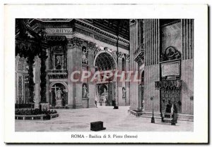 Old Postcard Roma Basilica Di S Pietro