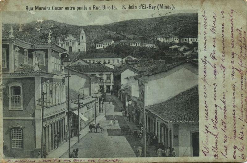 brazil, SÃO JOÃO DEL-REI, Minas Gerais, Rua Moreira Cesar (1906) André Bello