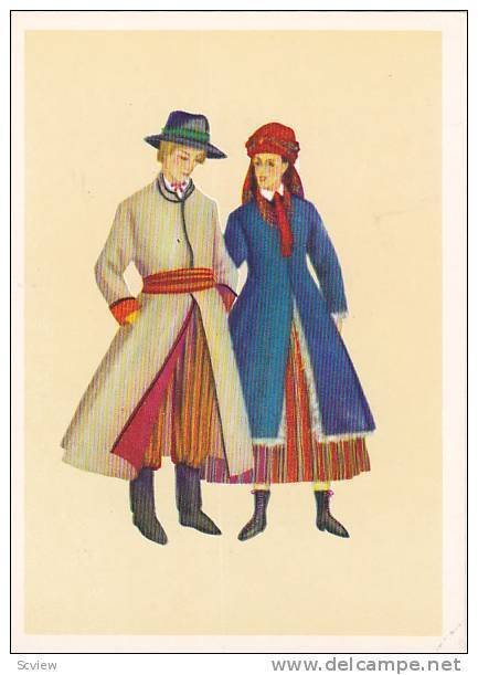 AS: Couple in Polish Costume, Irena Czarnecka, 10-20s