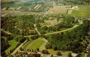 United Township High School Saule Bowl E Moline IL Illinois Aerial View Postcard 