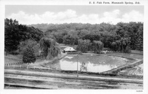 Mammoth Springs Arkansas US Fish Farm Birds Eye View Vintage Postcard AA111343