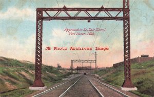 MI, Port Huron, Michigan, Approach To Saint Clair Tunnel, Railroad