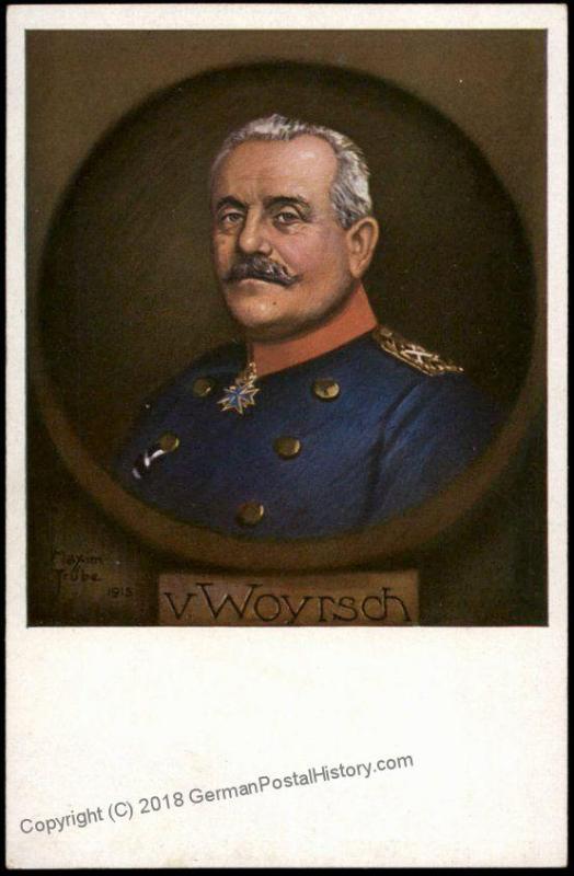 Germany WWI General von Woyrsch Patriotic Portrait PPC 63816