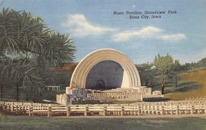 Music Pavilion Sioux City, Iowa Postcard