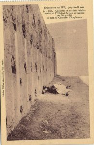 PC JUDAICA, FEZ, CADAVRES DES SOLDATS REBELLES, Vintage Postcard (b37833)