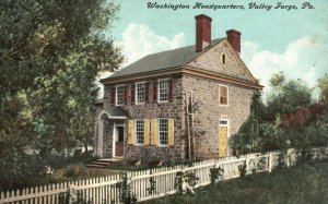 Vintage Postcard 1910's Washington Headquarters Valley Forge Pennsylvania PA