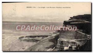 Postcard Old Mesnil Val Plage The Hurons moulires rocks