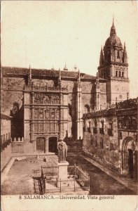 Spain Salamanca Universidad Vista General Vintage Postcard C171