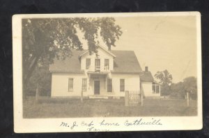 RPPC ESTHERVILLE IOWA ERB RESIDENCE HOME VINTAGE REAL PHOTO POSTCARD