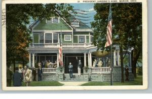 Marion OH Pres Harding's Home c1910 Postcard