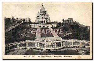 Old Postcard Paris Montmartre's Sacre Coeur