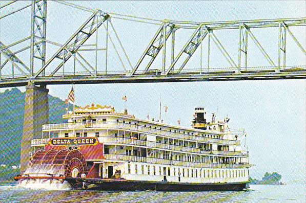 S S Delta Queen Under The Ohio River Bridge