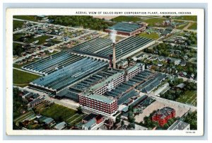 c1930's Aerial View Delo-Remy Corporation Plant Anderson IN Vintage Postcard 