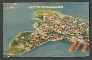 DATED 1946 PPC VIEW OF PUERTO RICO, FREE MAIL, HAS SOME WEAR