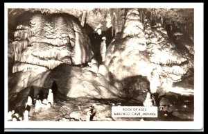 1930s Rock of Ages Marengo Cave IN Real Photo Postcard