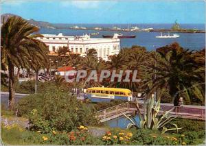 Postcard Modern Las Palmas Cite Garden Puerto de La Luz