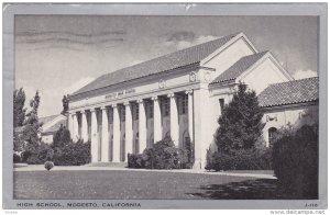 High School , MODESTO , California , PU-1945