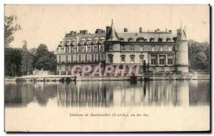 Old Postcard Chateau de Rambouillet islands View