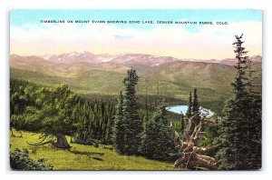 Timberline On Mount Evans Echo Lake Denver Mountain Parks Colorado Postcard