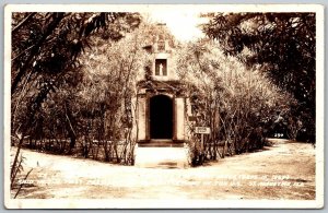 St. Augustine Florida 1940s RPPC Real Photo Postcard Church Location First Mass