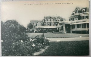 Vintage Postcard 1940-1950 Retreat House San Alfonso West End Long Branch NJ