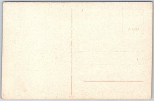 Bad Ems Germany c1910 Postcard Resort Patio Three Men Monument