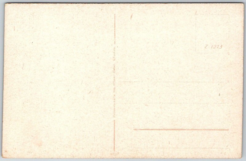 Bad Ems Germany c1910 Postcard Resort Patio Three Men Monument