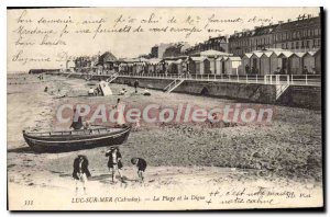 Postcard Old Luc Sur Mer Beach and La Digue