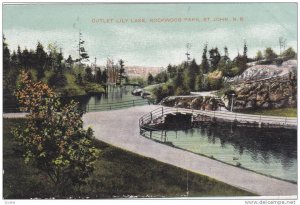 Outlet Lily Lake, Rockwood Park, St. John, New Brunswick, Canada, 10-20s