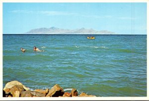 Utah Swimmers In The Great Salt Lake