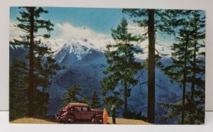 Union Oil Company's Scenes of the West The Snow Laden Peaks Postcard B4