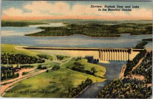 Postcard DAM SCENE Ozarks Arkansas AR AO2251