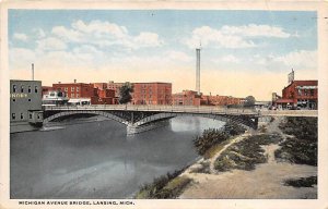 Michigan Avenue Bridge View Lansing MI 