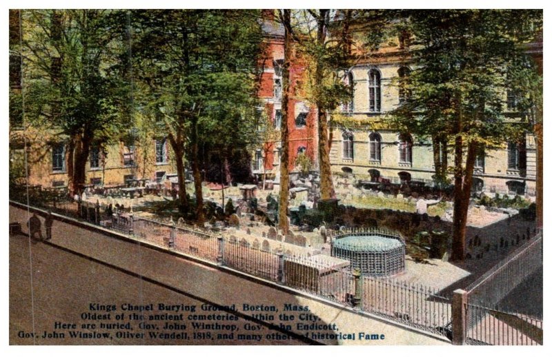 Massachusetts  Boston, Kings Chapel Burying Ground