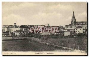 Saint Maixent Old Postcard General view