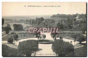 Postcard Old Mortagne Orne Garden City Hotel