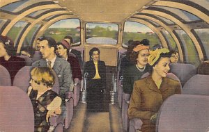 Wabash streamliner Blue Bird Railroad, Train Postcard