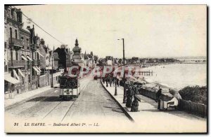 Old Postcard Le Havre Boulevard Albert I