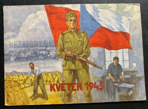 Czechoslovakia picture Postcard Liberation Day 1945 