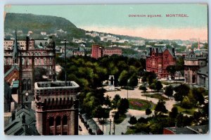 Montreal Quebec Canada Postcard Dominion Square 1910 Unposted Antique