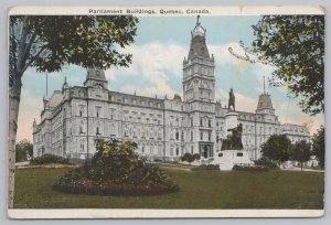 Foreign~Parliament Buildings~Quebec Canada~Valentine & Sons United Pub~Vtg PC