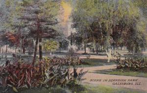 Illinois Galesburg Scene In Standish Park