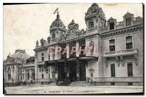 Old Postcard Monte Carlo Casino