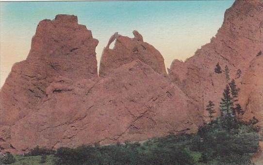 Colorado Colorado Springs Bear And Seal Garden Of The Gods Albertype