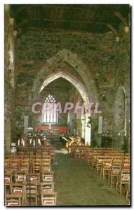 Old Postcard Interior of St MAry & # 39s Cathedrale isle of Iona
