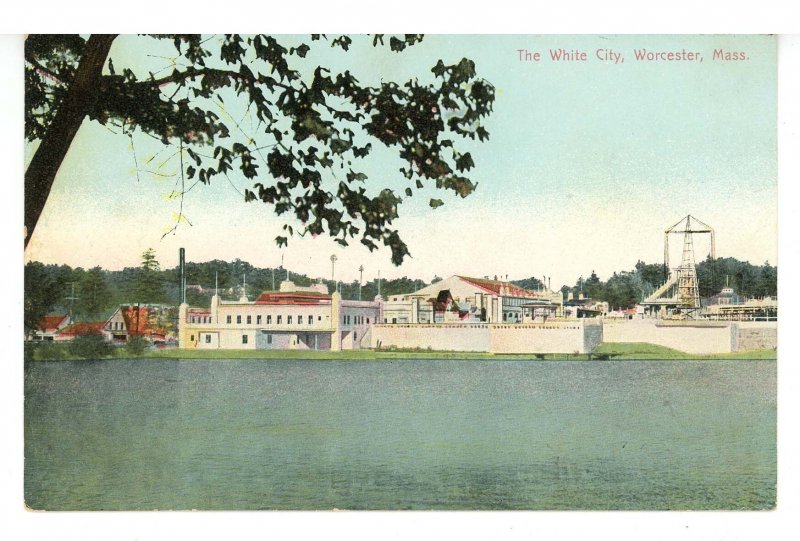 MA - Worcester. White City Park, Lake Quinsigamond, Amusement Rides