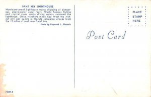 Key West Florida Sand Key Lighthouse Scenic View Vintage Postcard AA39453