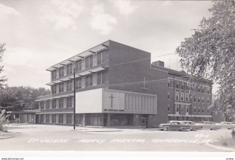 RP: CENTERVILLE, Iowa, 1950-70s; St Joseph, Mercy Hospital