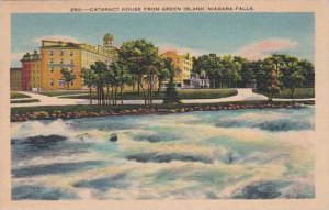 New York Niagara Falls Cataract House From Green Island 1946