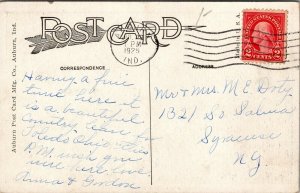 Vtg Auburn Indiana IN Eckhart Public Library 1920s Postcard